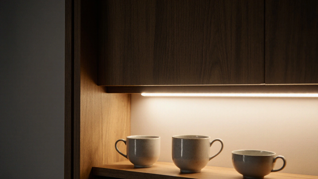 Akcentní osvětlení poliček a vitrín: Jak vybrat LED řešení pro perfektní zvýraznění předmětů
