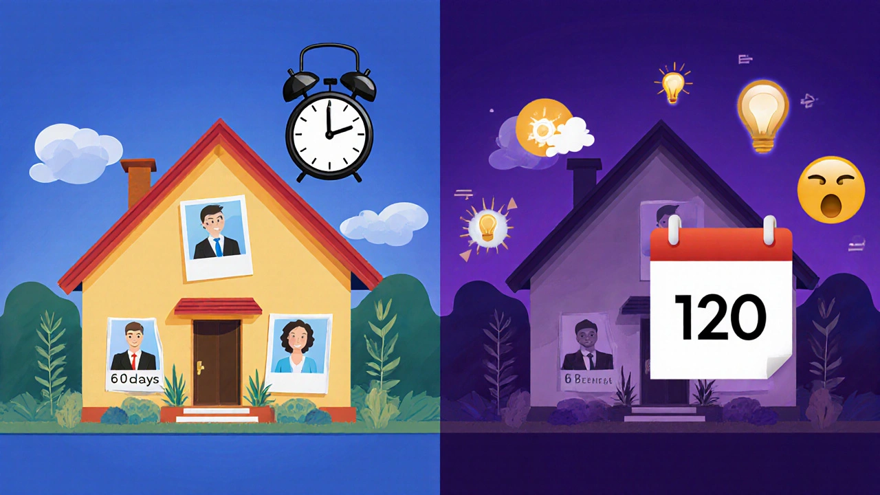 Porovnání rychlého a pomalého prodeje bytu s kvalitní a špatnou prezentací.