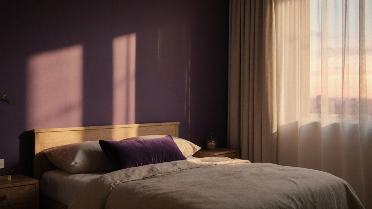 Purpurová v interiéru: jak použít luxusní barvu bez přehánění