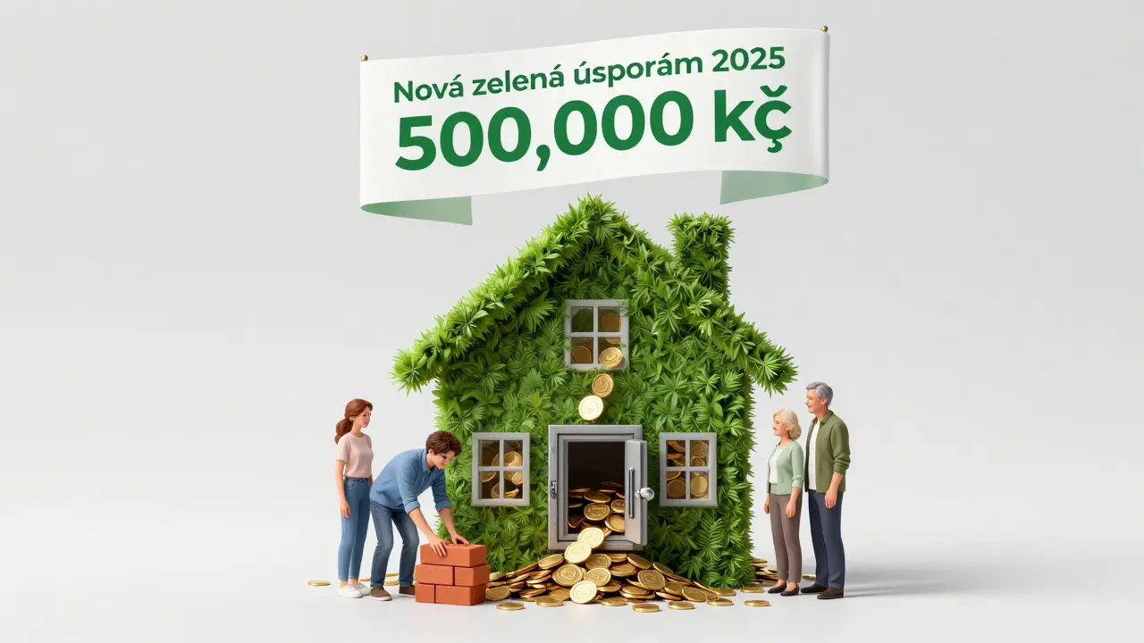 Rodinný dům vyrůstá z energetického symbolu, do něj proudí peníze z Nové zelené úsporám 2025.