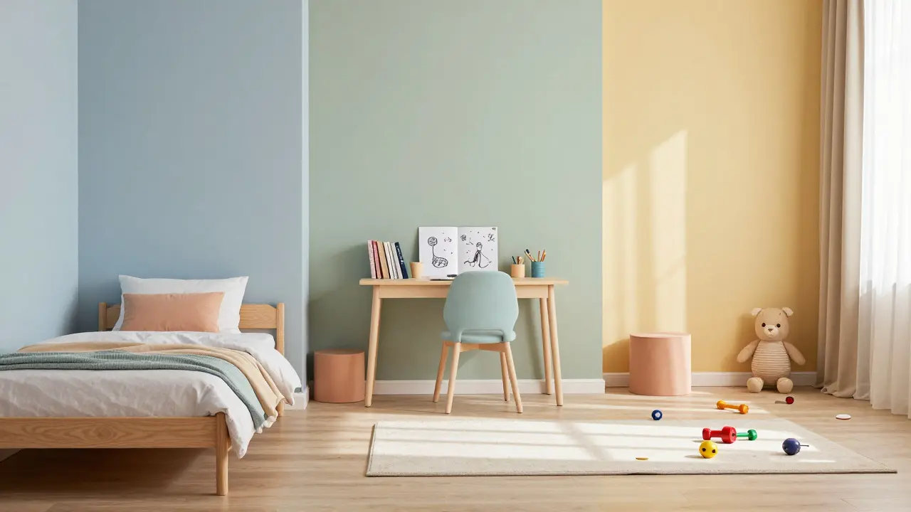 Barvy dětského pokoje: jak ovlivňují vývoj, klid a náladu dítěte