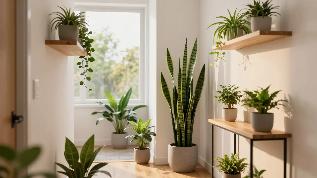 Rostliny v hale: svěžest a přátelská atmosféra