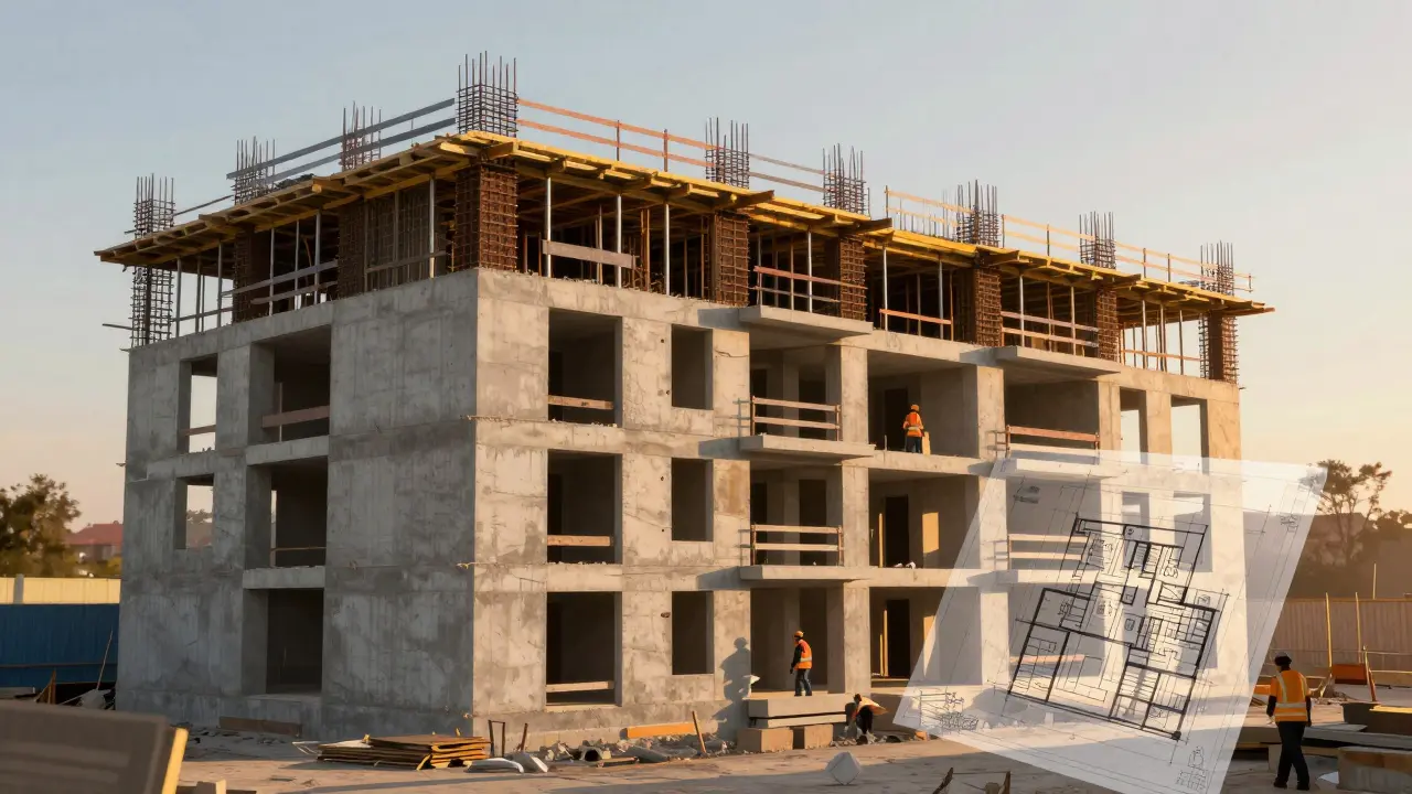 Stavba domu s vizualizací časových omezení pro změny