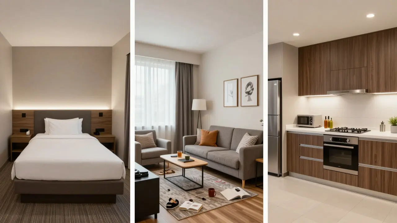 Srovnání ubytování: hotel, Airbnb a profesionální servisovaný byt