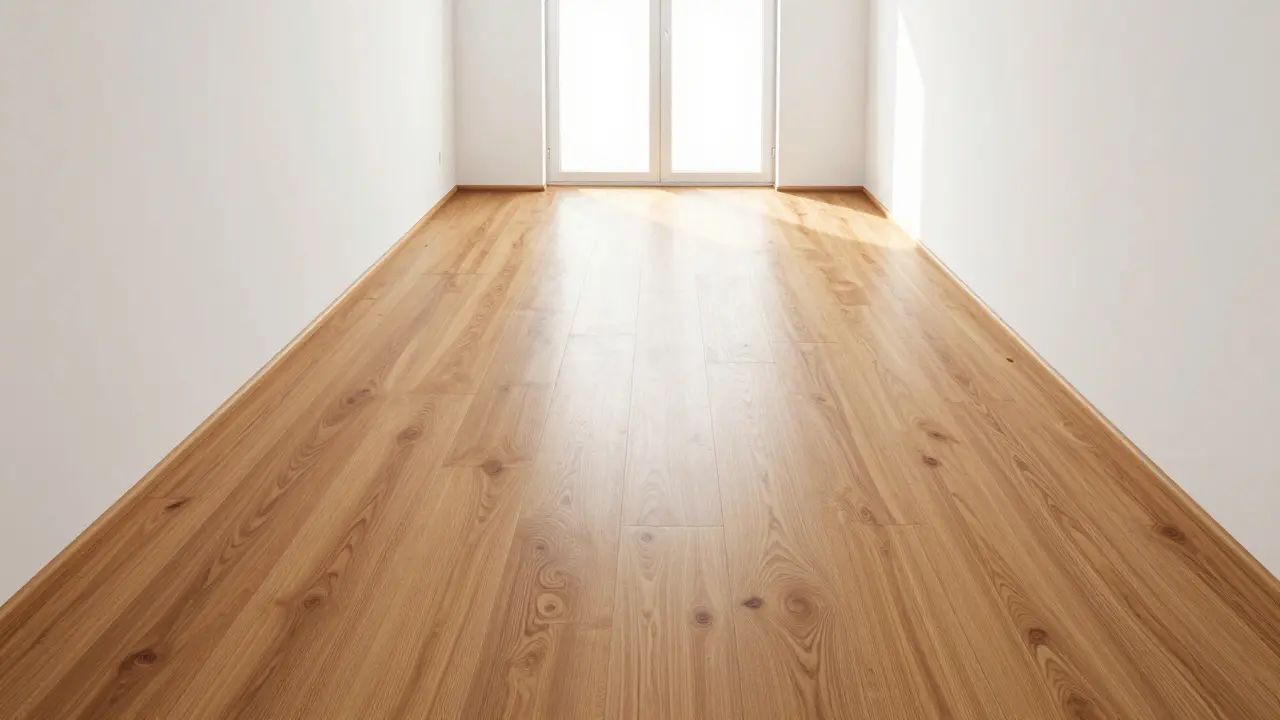 Diagonální pokládka prken prodlužující úzký byt