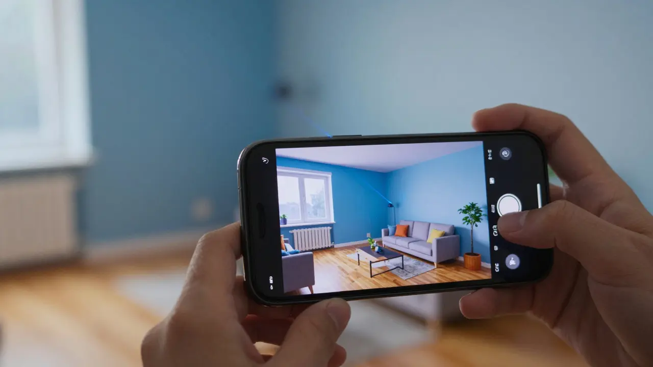 Smartphone skenuje místnost pro 3D plánování
